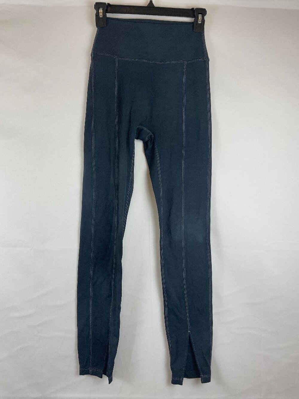 We Wore What Leggings XS Dark Gray Split Seam Ankle